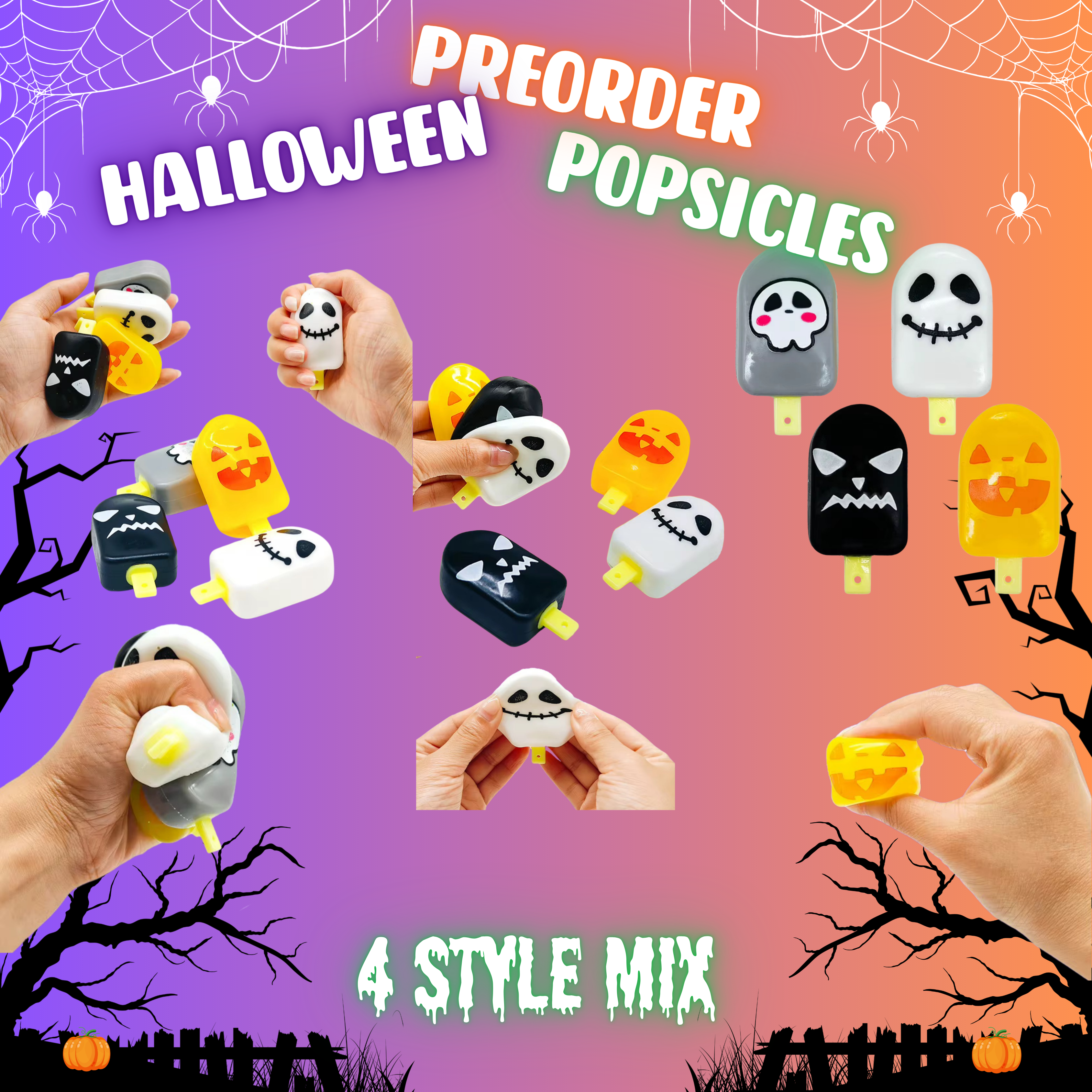 Squishy Toy - Halloween Popsicle - PREORDER ends 7/12