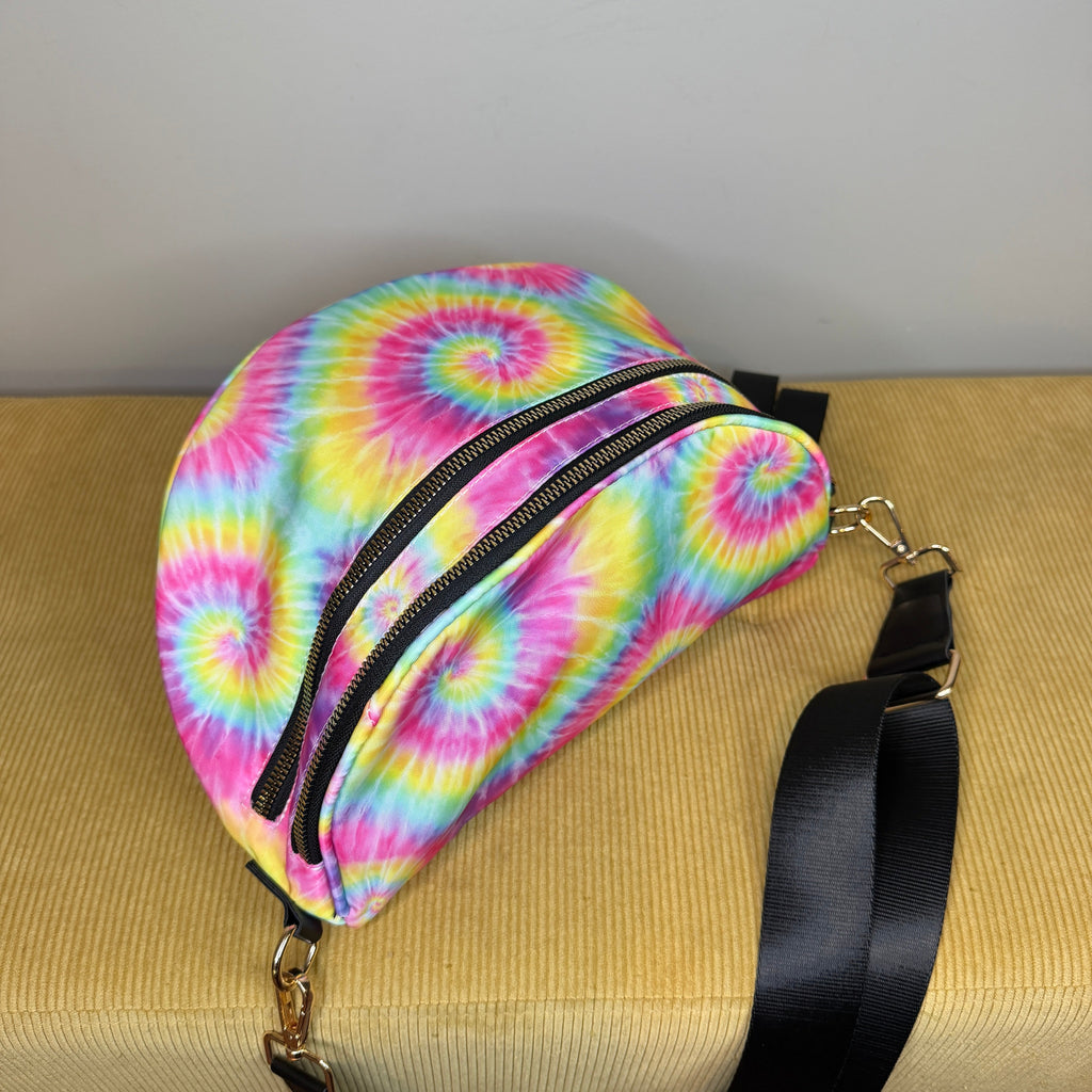 The Roni Nylon Crossbody - Tie Dye Swirl