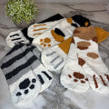 Socks - Cat Dog Paw Fuzzy