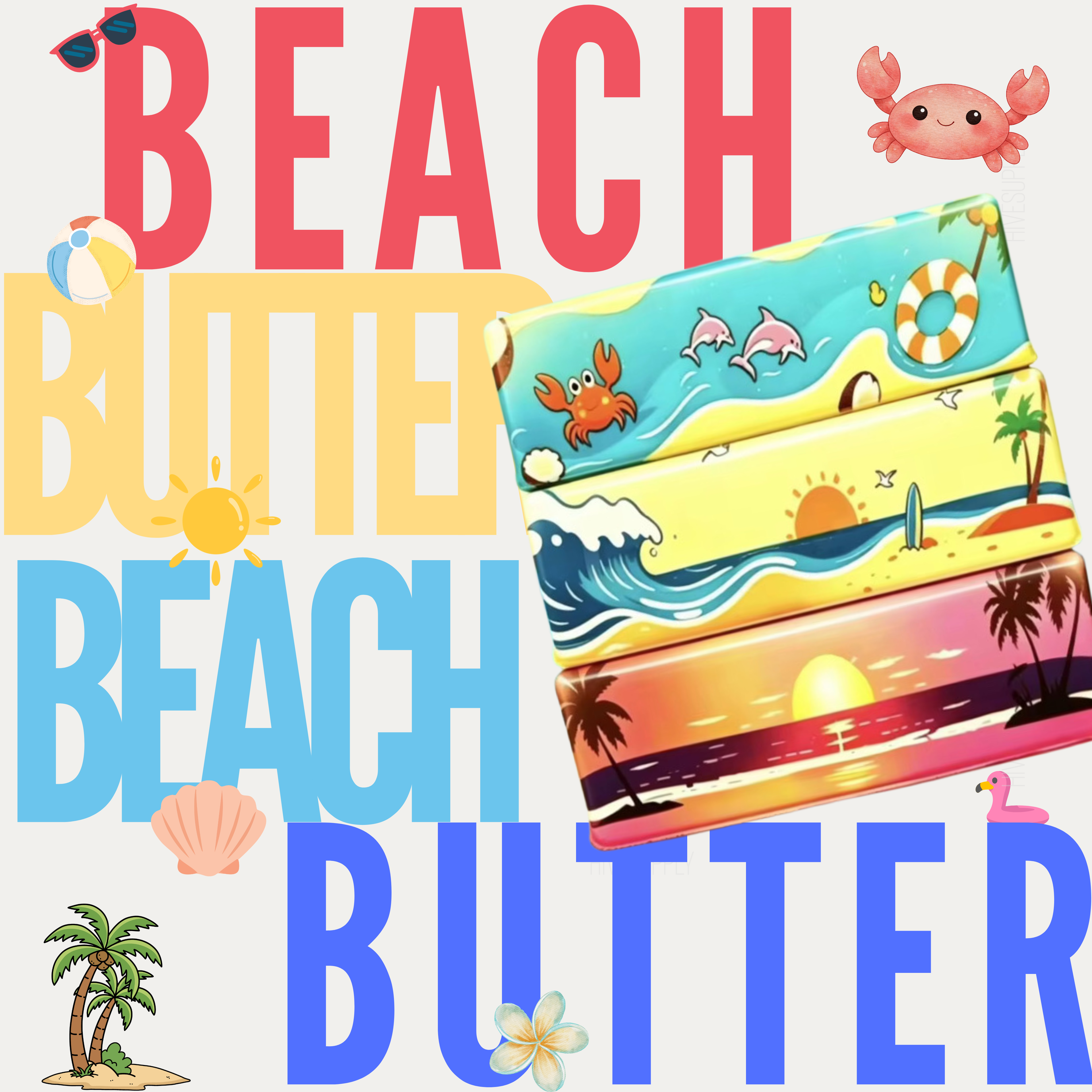 Squishy Toy - Butter Summer Beach