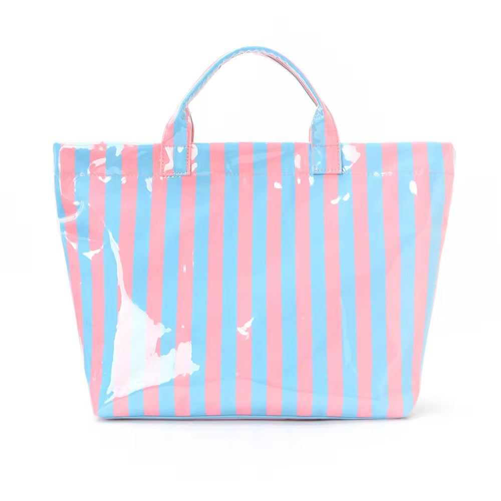 April Vinyl Tote Bag - Stripes