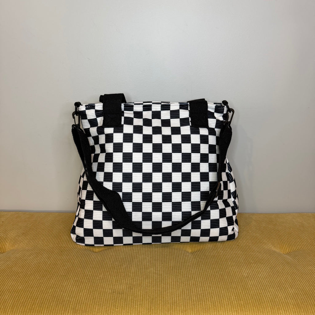 Caitlin Handbag - Corduroy Checker