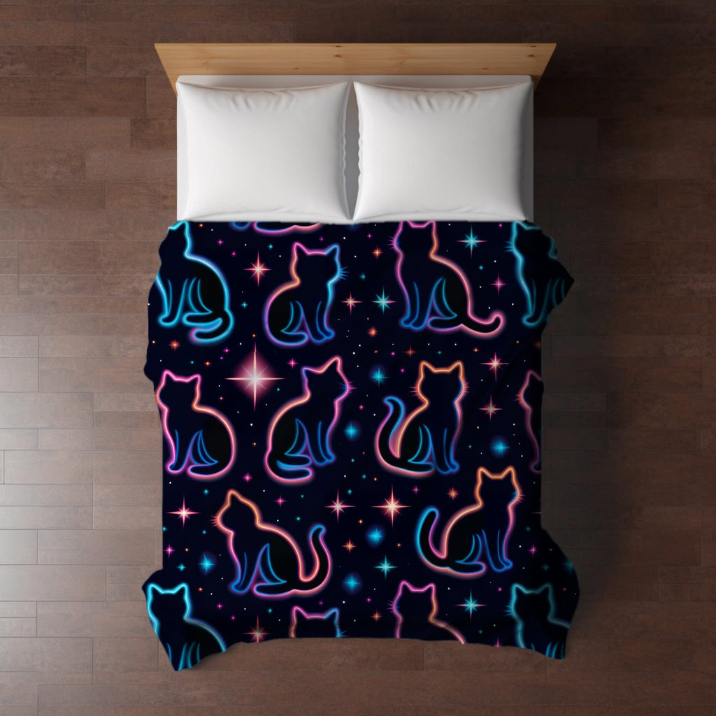 Blanket Halloween #28 - Neon Cats - PREORDER ends 7/25