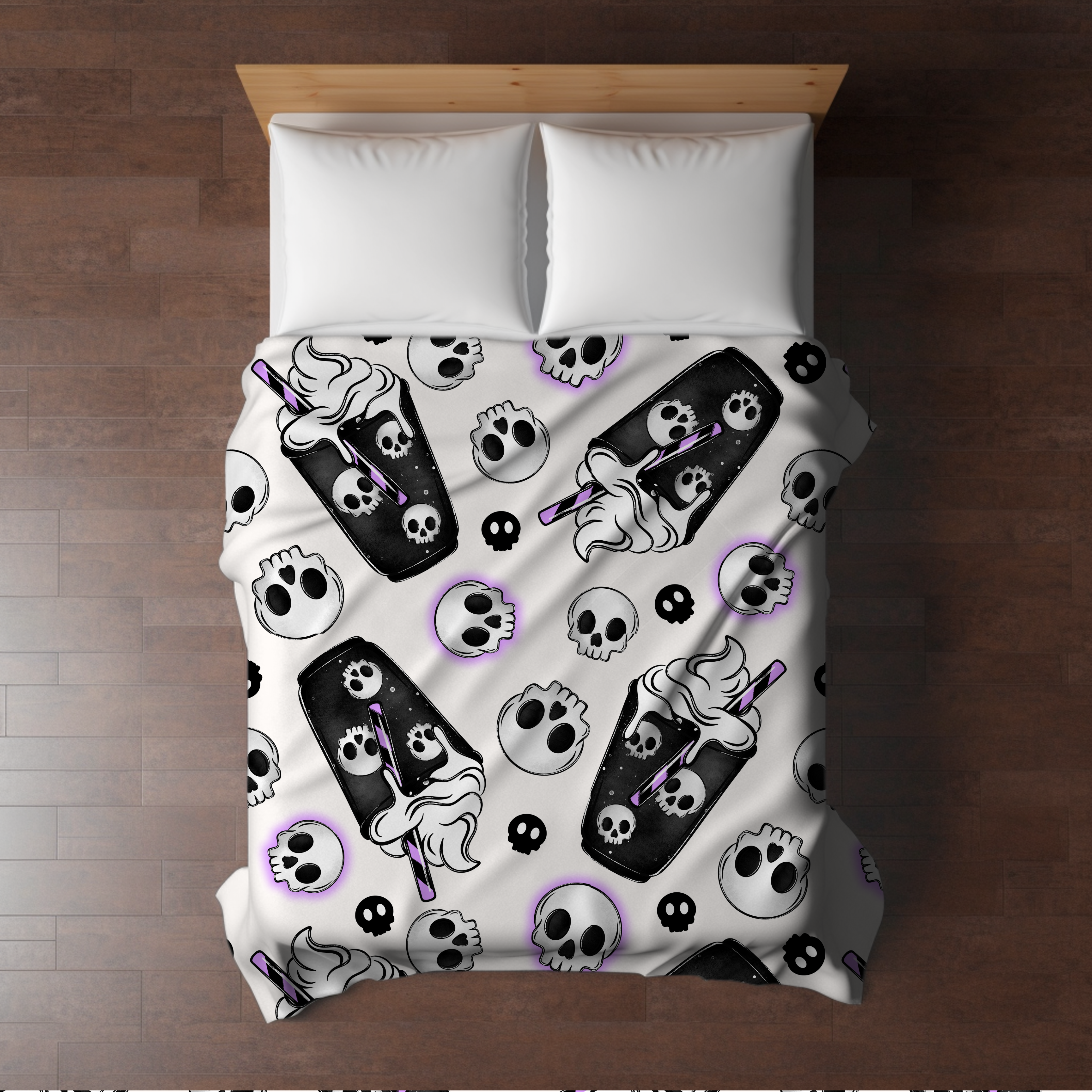 Blanket Halloween #8 - Coffee Skull White - PREORDER ends 7/25