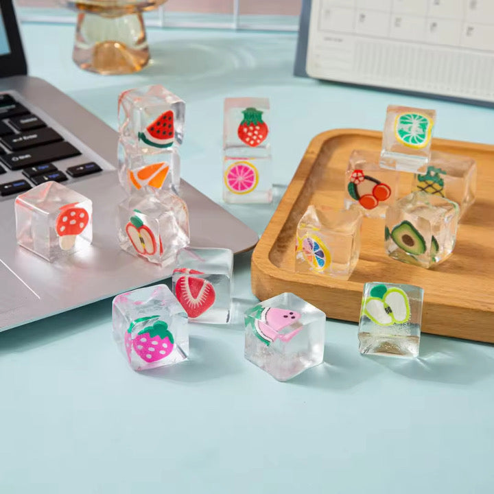 Ice Cube Squishy Toy - Clear Charm