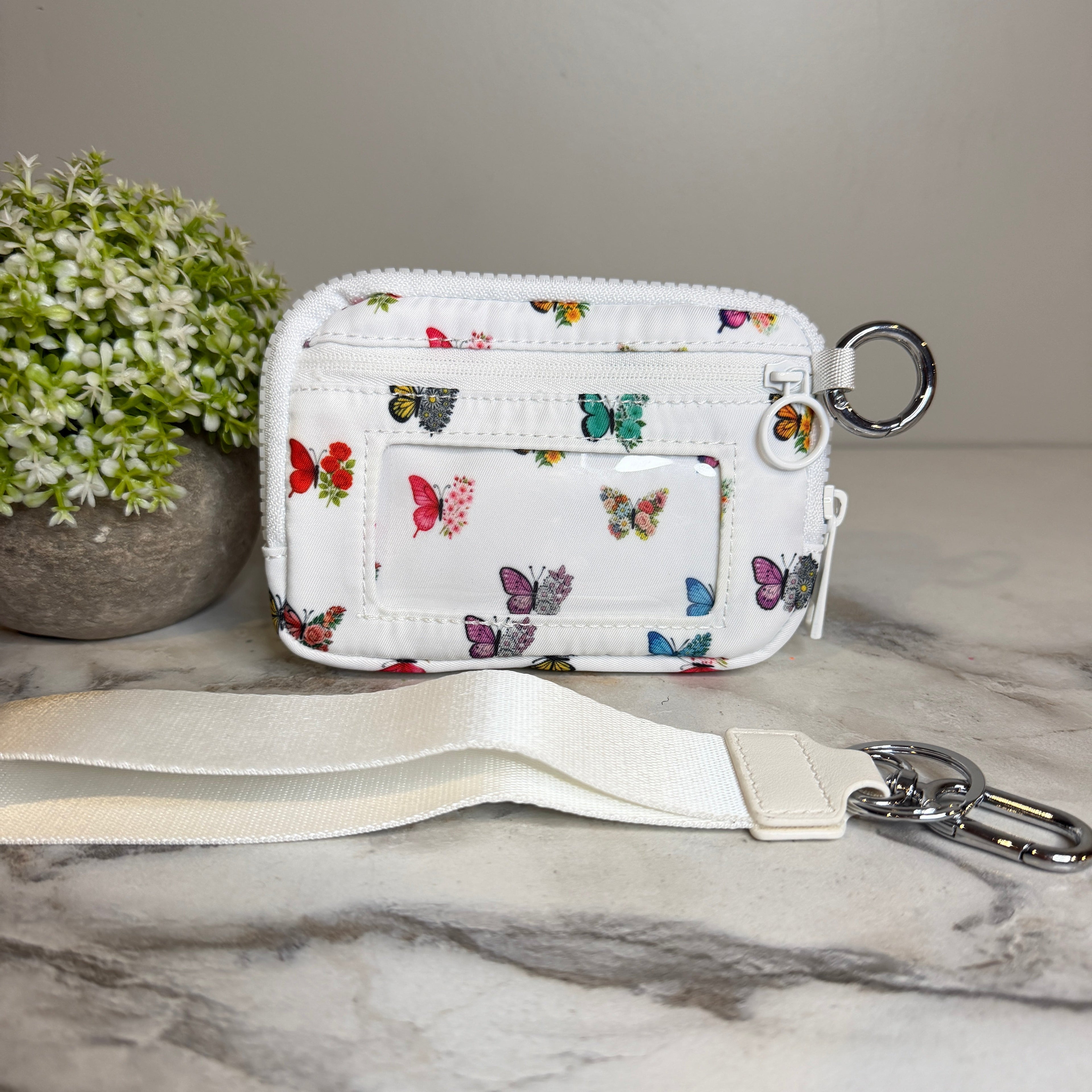 Rue - Nylon Wristlet Wallet - Butterfly