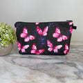 Pouch - Butterfly Pink Black