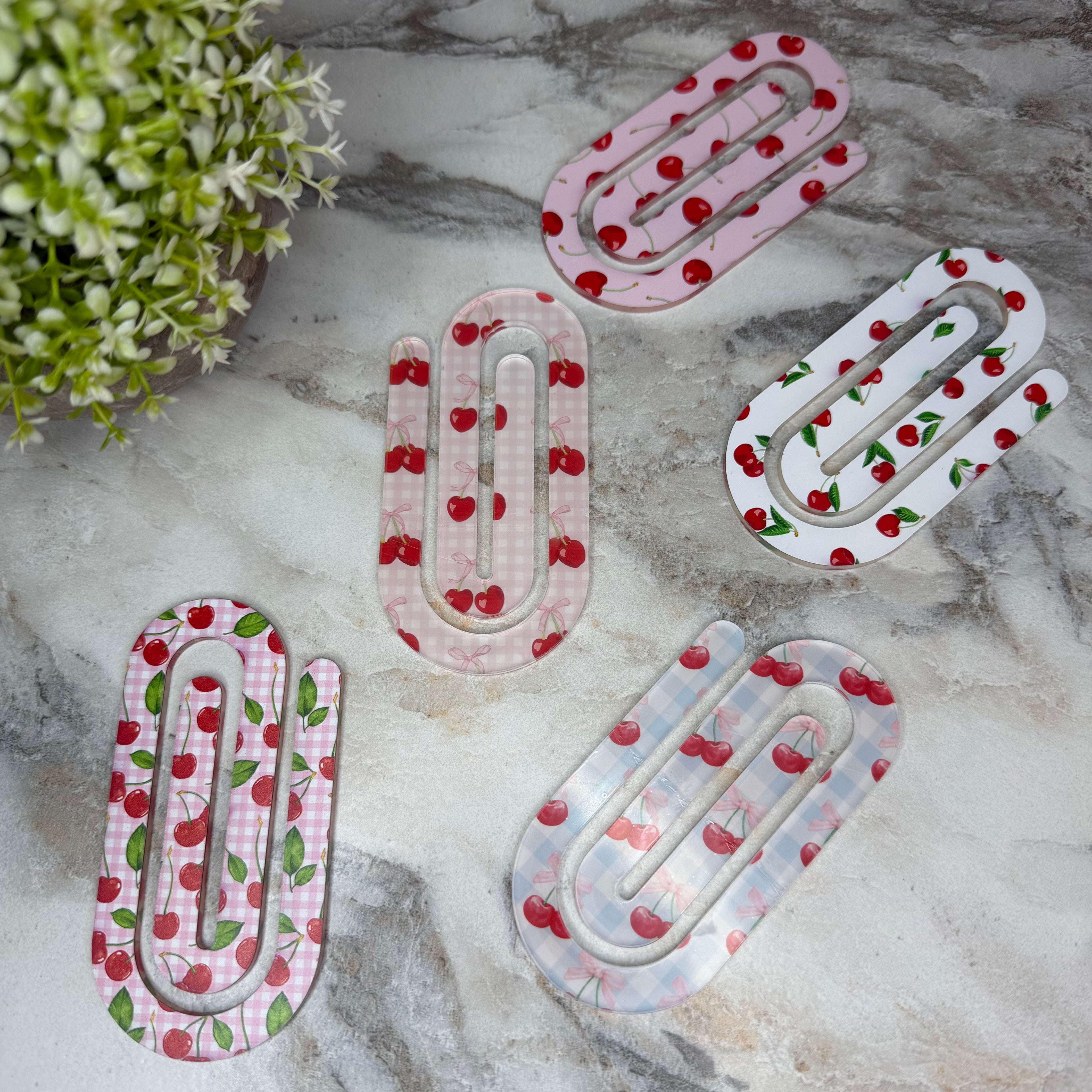 Jumbo Paperclip - Cherry Assortment