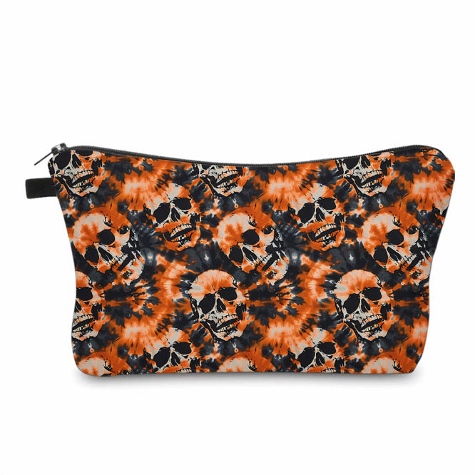 Pouch - Skull Orange Tie Dye