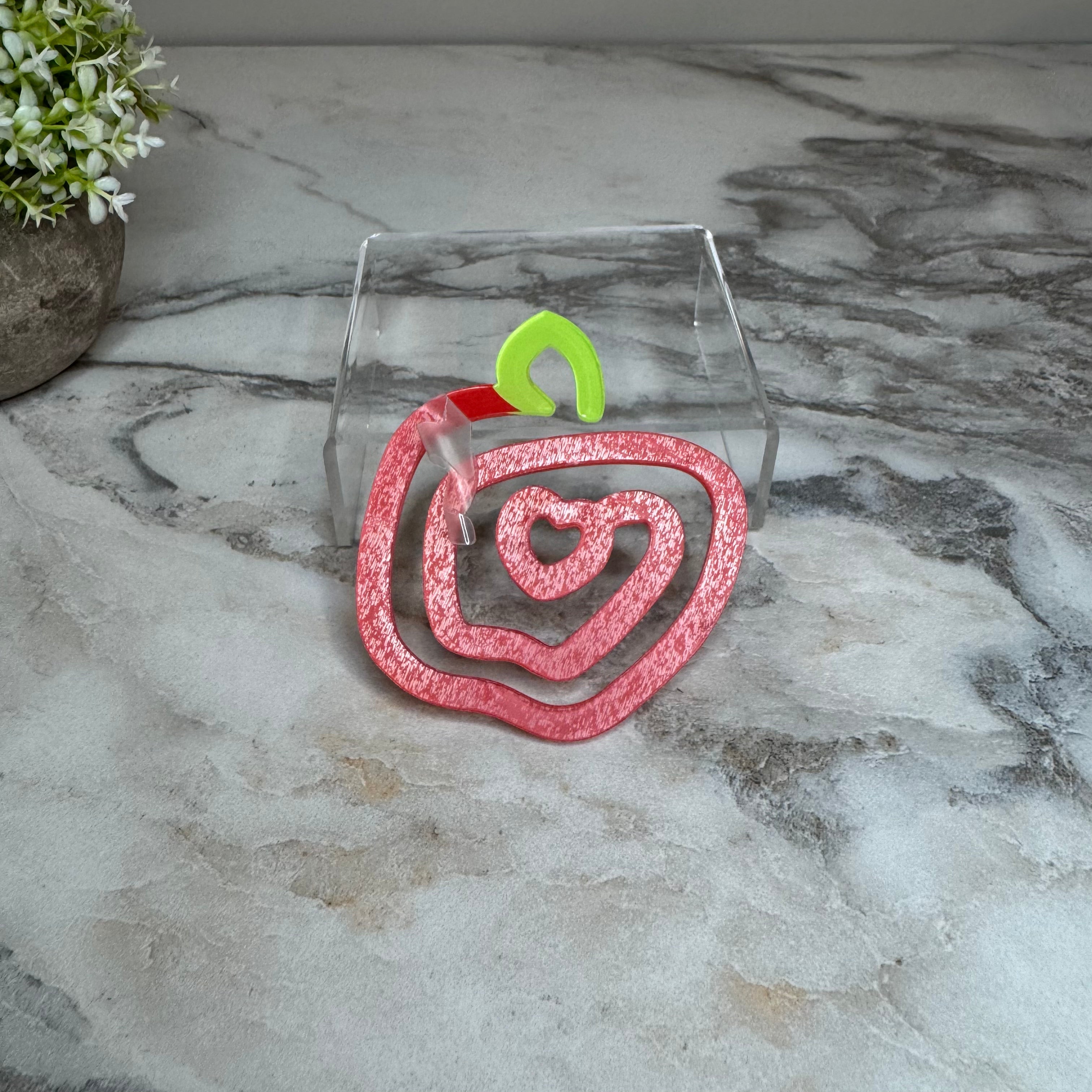 Jumbo Paperclip - Apple Shaped Apple