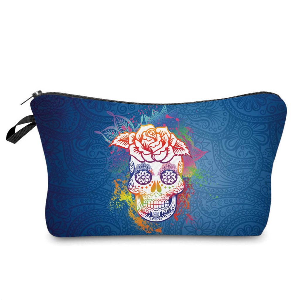Pouch - Halloween Fall, Paisley Skull
