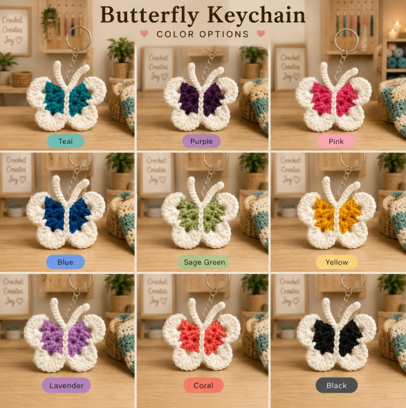 Butterfly Keychain
