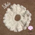 Crochet Scrunchie ~White